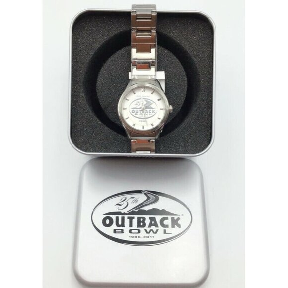 Fossil Watch Outback Bowl 2011 25th Anniversary College Football *Needs Battery* - Picture 1 of 15